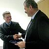 Staatssekretär Bernd Sibler und Prof. Dr. Hermann Scheuringer